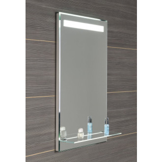 Zrcadlo s LED osvětlením a policí 50x80cm, kolébkový vypínač ATH52