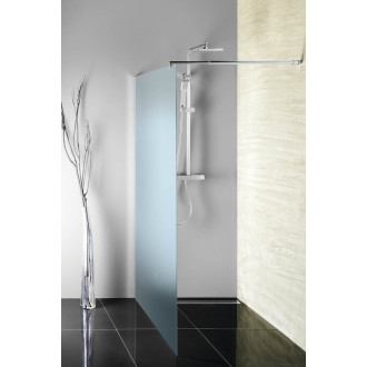 WALK-IN zástěna jednodílná k instalaci na zeď, 800x1900 mm, sklo Brick WI080