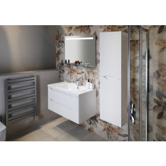 BRETO zrcadlo s LED osvětlením a policí 800x608mm BT080