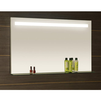 BRETO zrcadlo s LED osvětlením a policí 1000x608mm BT100