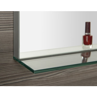 BRETO zrcadlo s LED osvětlením a policí 1000x608mm BT100