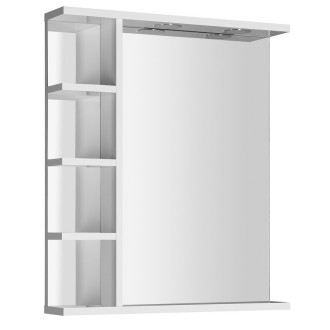 KORIN zrcadlo s LED osvětlením a policemi 60x70x12cm KO370