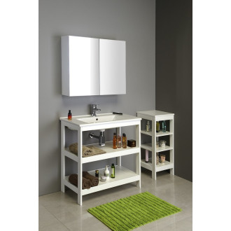 ETIDE policový regál 36x86x36 cm, bílá mat ET086