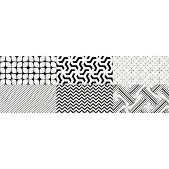 CAMALEONTE obklad Decor Mix Negro 20x60 (1,44 m2) CAM002