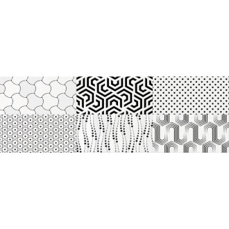 CAMALEONTE obklad Decor Mix Negro 20x60 (1,44 m2) CAM002