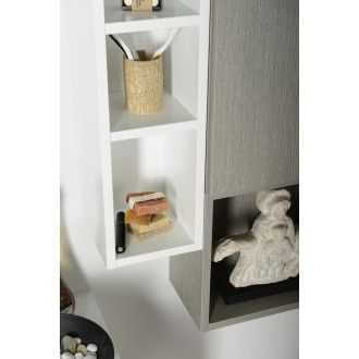 ESPACE otevřená policová skříňka 20x94x22cm, dub stříbrný ESC130-1111