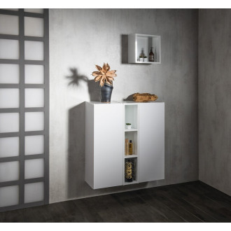 ESPACE otevřená policová skříňka 20x94x22cm, dub stříbrný ESC130-1111