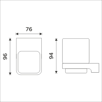 Nimco Maya MA 29058K-26 Držák na kartáčky
