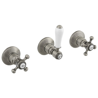 ANTEA podomítková sprchová baterie, 2 výstupy, nikl SET305-108