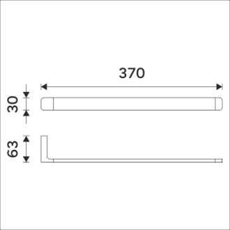 Nimco Maya MA 29097-26 Držák na ručníky, 37 cm