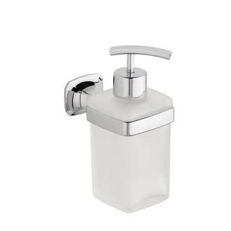 AIDA dávkovač mýdla 270 ml, mléčné sklo, chrom AI019