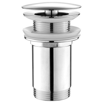 Umyvadlová výpust 5/4“, neuzavíratelná, velká zátka, 10-50mm, chrom TF6001