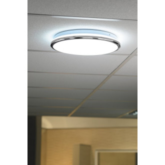SILVER stropní LED svítidlo pr.28cm, 10W, 230V, studená bílá, chrom AU463