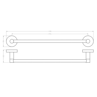 Magnetický držák ručníků 43cm XJ438