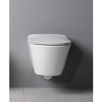 AVVA závěsná WC mísa, Rimless, 35,5x53cm, bílá 100314