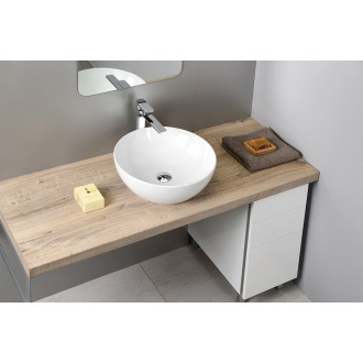 PURA keramické umyvadlo na desku, průměr 42cm, bílá ExtraGlaze 885111