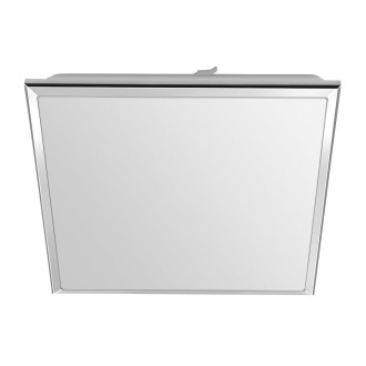 SILVER stropní LED svítidlo 28x28cm, 10W, 230V, studená bílá, chrom AU464