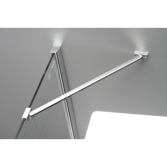 FORTIS boční stěna 900mm, čiré sklo FL3590