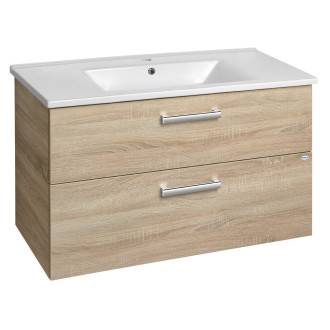 VEGA umyvadlová skříňka 97x60x43,8cm, 2x zásuvka, dub platin VG903
