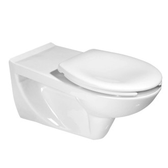 HANDICAP závěsná WC mísa prodloužená 37,5x73cm, Rimless, bílá K670-002