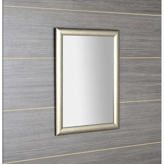 VALERIA zrcadlo v dřevěném rámu 580x780mm, platina NL393