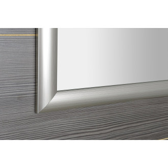 ESTA zrcadlo v dřevěném rámu 580x780mm, stříbrná s proužkem NL395