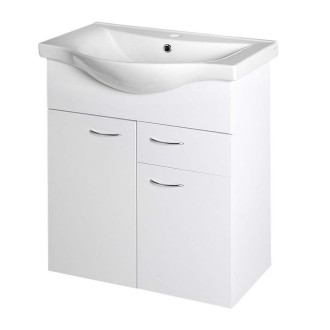 KERAMIA FRESH umyvadlová skříňka, 1 zásuvka, 60,6x74x34cm, bílá 50064A