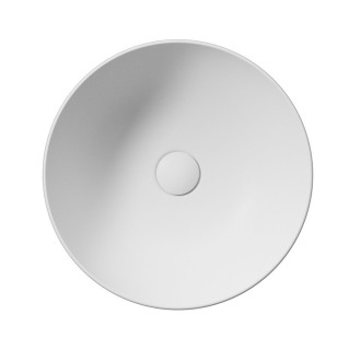 PURA keramické umyvadlo na desku, průměr 42cm, bílá mat 885109