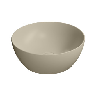 PURA keramické umyvadlo na desku, průměr 42cm, creta mat 885108