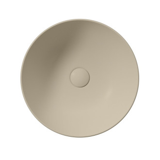 PURA keramické umyvadlo na desku, průměr 42cm, creta mat 885108