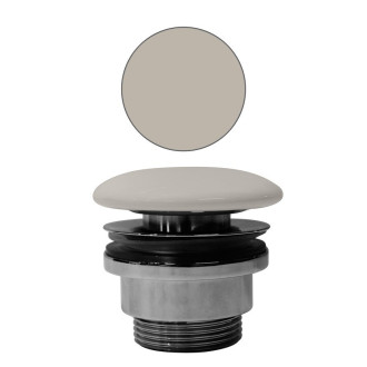 GSI umyvadlová výpust 5/4“, neuzavíratelná, keramická zátka, 5-65mm, creta mat PVC08