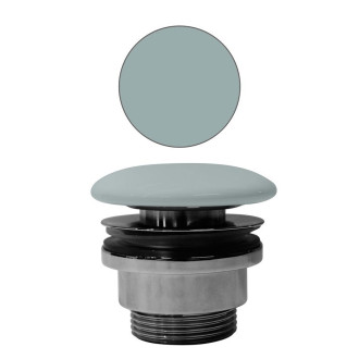 GSI umyvadlová výpust 5/4“, neuzavíratelná, keramická zátka, 5-65mm, ghiaccio mat PVC15