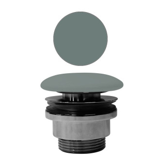 GSI umyvadlová výpust 5/4“, neuzavíratelná, keramická zátka, 5-65mm, agave mat PVC04