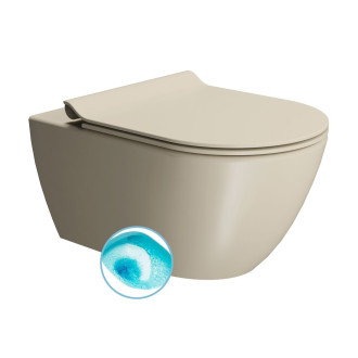 PURA závěsná WC mísa, Swirlflush, 36x55cm, creta dual-mat 881508