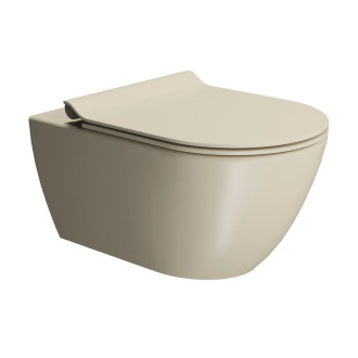 PURA závěsná WC mísa, Swirlflush, 36x55cm, creta dual-mat 881508
