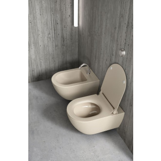 PURA závěsná WC mísa, Swirlflush, 36x55cm, creta dual-mat 881508