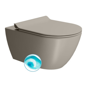 PURA závěsná WC mísa, Swirlflush, 36x55cm, tortora dual-mat 881505