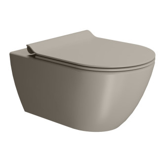 PURA závěsná WC mísa, Swirlflush, 36x55cm, tortora dual-mat 881505