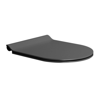 PURA/KUBE X WC sedátko, SLIM Soft Close, černá mat/chrom MS86CSN26