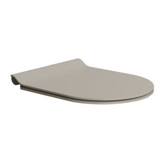PURA WC sedátko, SLIM, Soft Close, tortora mat/chrom MS86CSN05