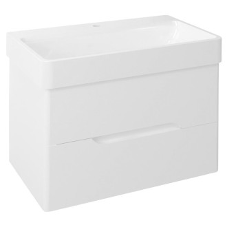 MEDIENA umyvadlová skříňka 77x50,5x49cm, bílá mat/bílá mat MD080