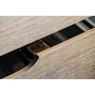 MEDIENA umyvadlová skříňka 77x50,5x49cm, bílá mat/dub graphite MD081