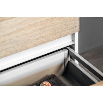 MEDIENA umyvadlová skříňka 117x50,5x48,5cm, bílá mat/dub graphite MD121