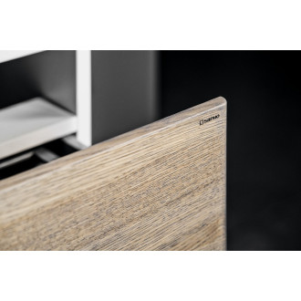 MEDIENA umyvadlová skříňka 117x50,5x48,5cm, bílá mat/dub graphite MD121