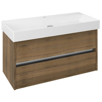 NIRONA umyvadlová skříňka 95x51,5x43 cm, dub Sherwood NR100-1515