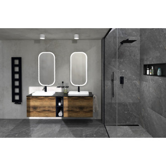 TREOS umyvadlová skříňka 75x53x50,5cm, černá mat TS070-3535