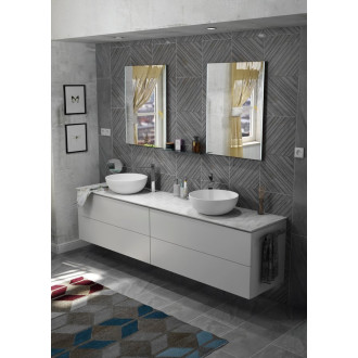TREOS umyvadlová skříňka 75x53x50,5cm, dub Polar TS070-1010