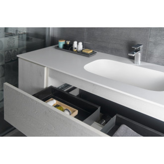 TREOS umyvadlová skříňka 110x53x50,5cm, dub Polar TS110-1010