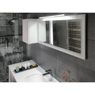 TREOS zrcadlo v rámu 1100x500mm, bílá mat TS100-3131