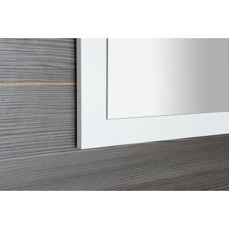 TREOS zrcadlo v rámu 1100x500mm, bílá mat TS100-3131